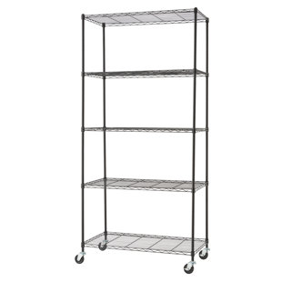 Shelving rack on sale with wheels